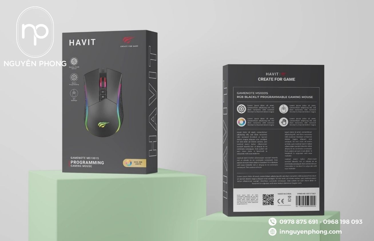 Mẫu hộp đựng chuột máy tính